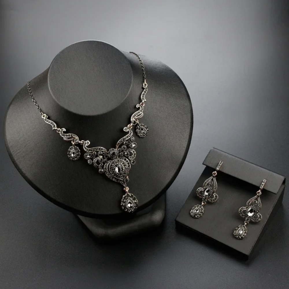COPY - Turkish Vintage LokingJewelrySet for Women,NEW,2PcsAntique,Wedding,Handm…